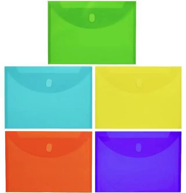 Alt view image 6 of 8 - C-Line XL Reusable Envelopes Hook and Loop Closure 8.5 x 11 Assorted Colors Pack of 10 (CLI58030)