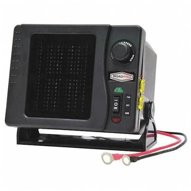 Alt view image 13 of 13 - Roadpro RPSL-681 12 Volt Direct Wire Ceramic Heater- Fan with Swivel Base