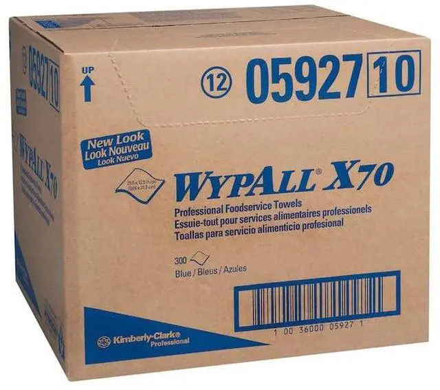 Alt view image 2 of 6 - Kimberly Clark Consumer 05927 X70 Foodservice Towels, Blue - 12.5 x 23.5