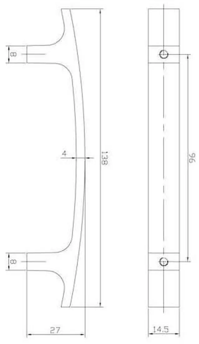 Alt view image 2 of 5 - RICHELIEU BP123409614001 3 3/4 in (96 mm) Center-to-Center Crystal, Chrome
