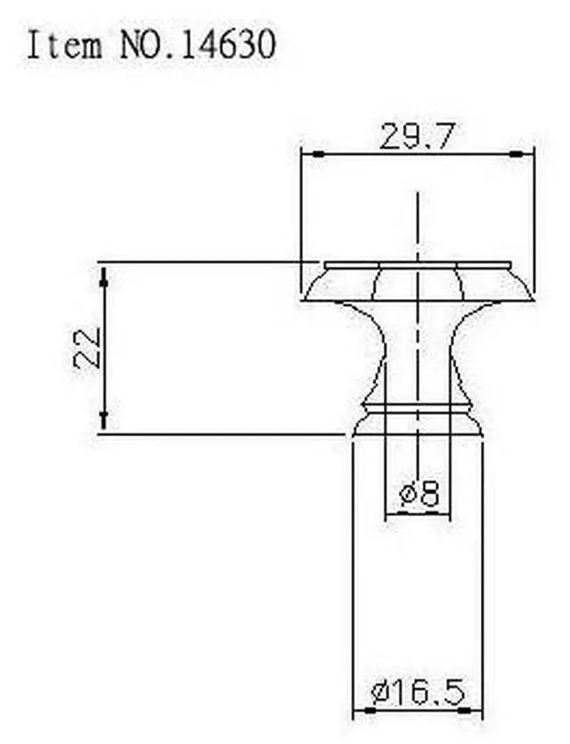 Alt view image 6 of 6 - RICHELIEU BP14630195 1 3/16 in (30 mm) Brushed Nickel Transitional Brass