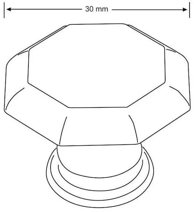 Alt view image 5 of 6 - RICHELIEU BP14630195 1 3/16 in (30 mm) Brushed Nickel Transitional Brass