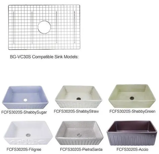 Alt view image 2 of 3 - NANTUCKET SINKS BG-VC30S Stainless Steel Bottom Grid