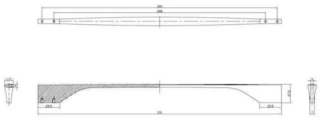 Alt view image 4 of 6 - RICHELIEU BP9253320900 11 3/8 in to 12 5/8 in (288 mm to 320 mm) Matte Black