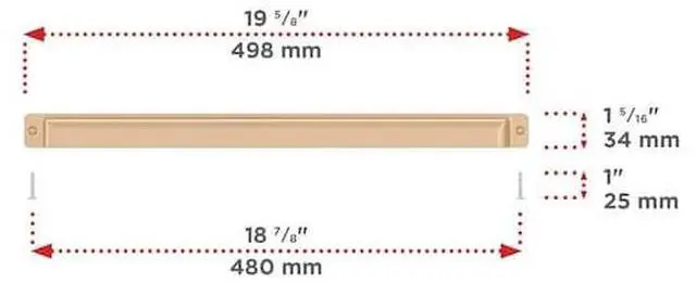 Main image of RICHELIEU BP8716480CHBRZ Torino Collection 18 7/8-inch (480 mm) Champagne