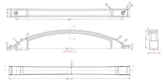 Alt view image 3 of 5 - RICHELIEU BP2606320143 12 5/8 in (320 mm) Center-to-Center Antique Nickel