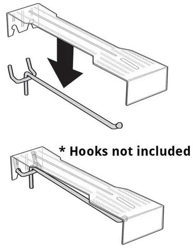 Main image of AZAR DISPLAYS 700897 Plastic Overlay for10" Hook For Paper Labels (Hooks not