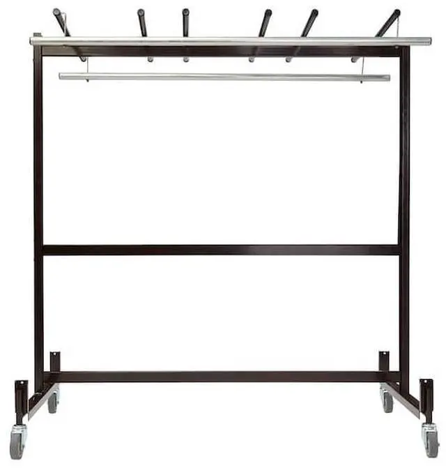 Alt view image 3 of 6 - NATIONAL PUBLIC SEATING 42-8-60 Table/Chair Storage Truck With Checkerette Bars