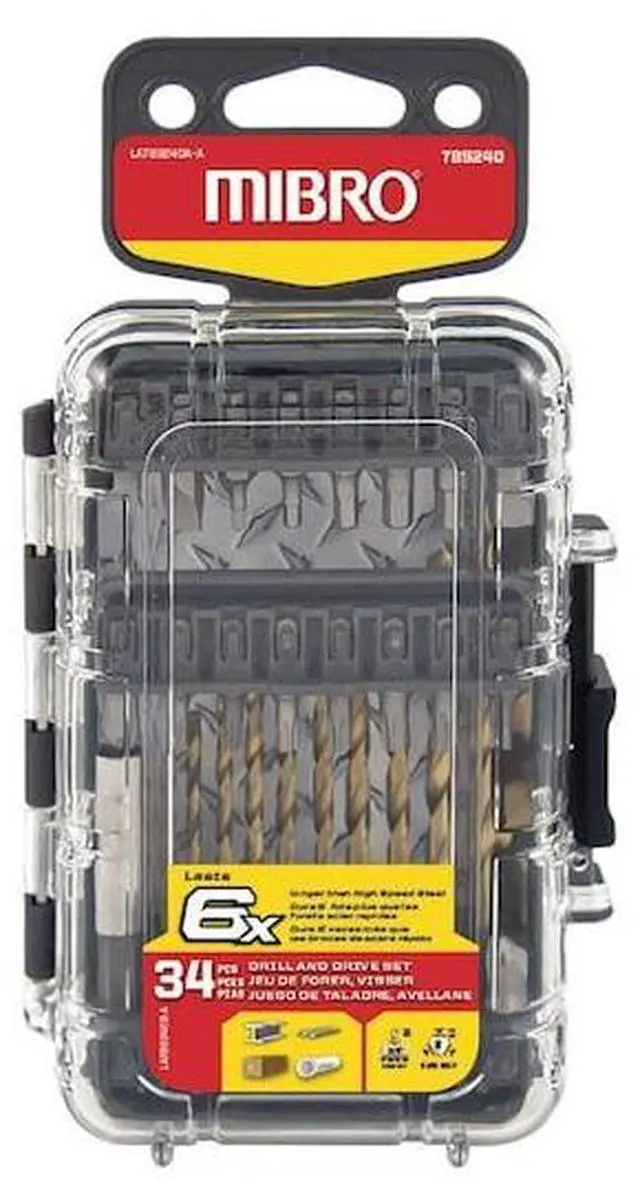 Main image of RICHELIEU 789240 (34-Piece) Titanium Nitride Coated Drill Bit and Driver Bit Set