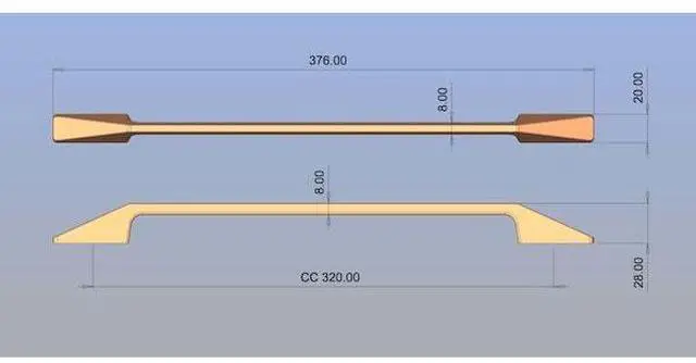 Alt view image 4 of 6 - RICHELIEU BP7238320160 12 5/8 in (320 mm) Center-to-Center Satin Brass