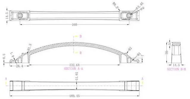 Alt view image 3 of 5 - RICHELIEU BP2606160195 6 5/16 in (160 mm) Center-to-Center Brushed Nickel