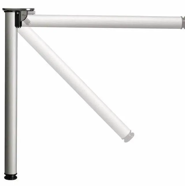 Main image of RICHELIEU 65671090 Folding Table Leg, 28 in (711 mm), Matte Black, Adjustable