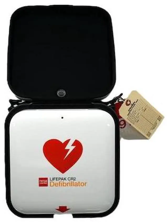 Alt view image 6 of 6 - STRYKER PHYSIO-CONTROL 99512-001261 LIFEPAK CR2 Semi-Automatic AED in Carrying