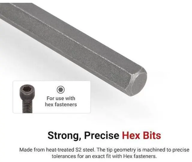 Alt view image 4 of 7 - TEKTON SHB12400 3/8 Inch Drive x 1/8 Inch Long Hex Bit Socket