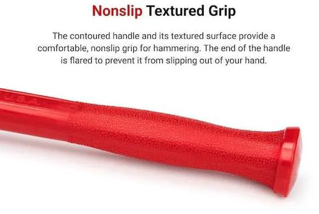 Alt view image 6 of 7 - TEKTON HDB50050 50 oz. Long Handle Ball Peen Dead Blow Hammer