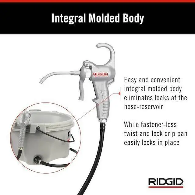 Alt view image 11 of 11 - Ridgid 10883 Handheld Oiler with 1 Gal. Premium Thread Cutting Oil