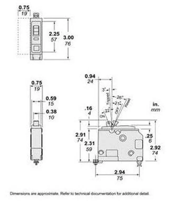 Alt view image 2 of 2 - SQUARE D QOB115 Miniature Circuit Breaker, QO Series, 15A, 1 Pole, 120/240V AC,