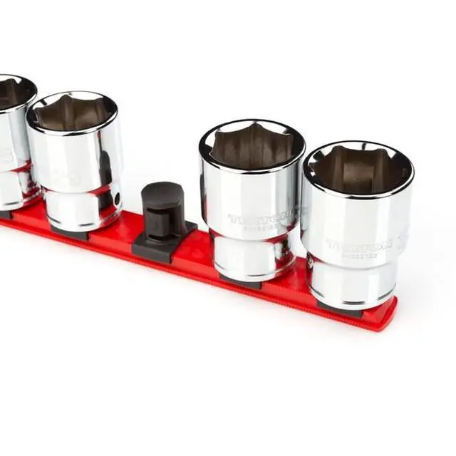Alt view image 5 of 5 - TEKTON OSR33110 3/4 Inch Drive x 18 Inch Socket Rail, 10 Clips (Red)