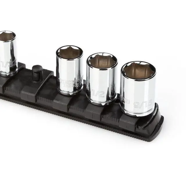 Alt view image 3 of 5 - TEKTON OSR03220 1/4 Inch Drive x 18 Inch Socket Rail, 20 Clips (Black)