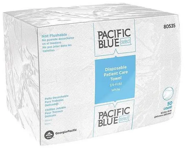 Alt view image 6 of 6 - GEORGIA-PACIFIC 29506 Pacific Blue Select Dry Wipe, 1 Ply, 55 Sheets, No Roll,