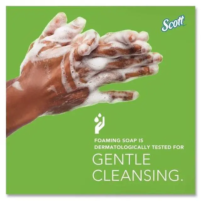 Alt view image 2 of 6 - SCOTT 91565 Essential Green Certified Foam Skin Cleanser, Neutral, 1000 mL