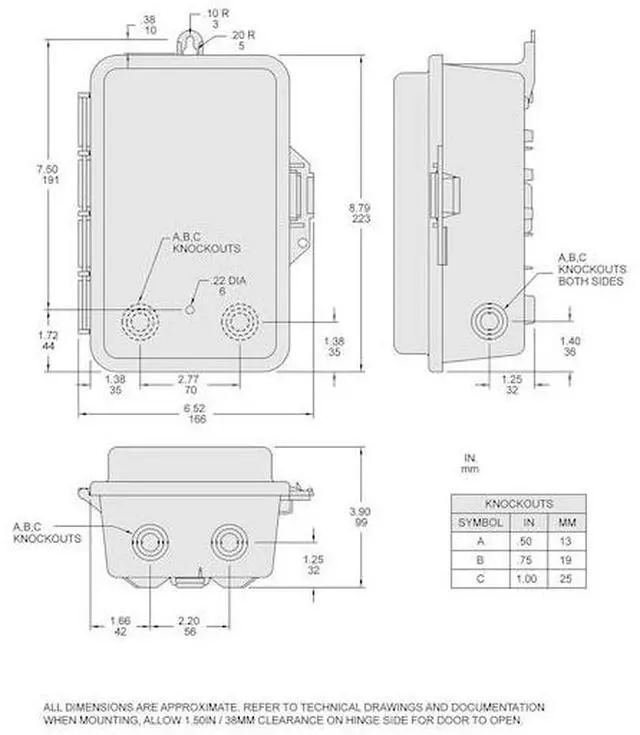Alt view image 2 of 2 - SQUARE D QO24L60NRNM Load Center, 2 Spaces, 60A Amps, 120/240V AC