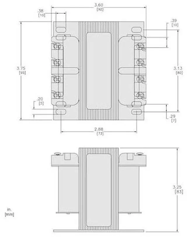 Alt view image 2 of 2 - SQUARE D 9070T150D1 Control Transformer, 150 VA, Not Rated, 120V AC, 240/480V AC