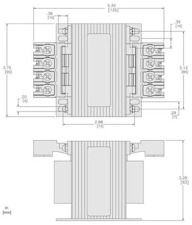 Alt view image 2 of 2 - SQUARE D 9070T250D1 Control Transformer, 250 VA, Not Rated, 120V AC, 240/480V AC