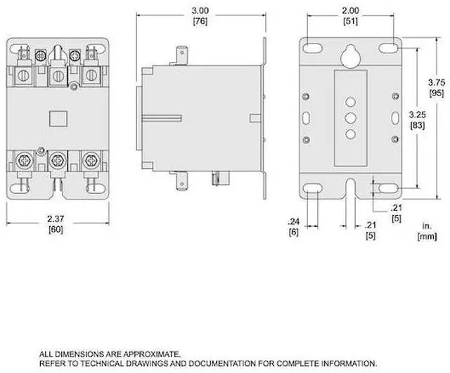 Alt view image 3 of 3 - SQUARE D 8910DPA33V06 480VAC Non-Reversing Definite Purpose Contactor 3P 30A