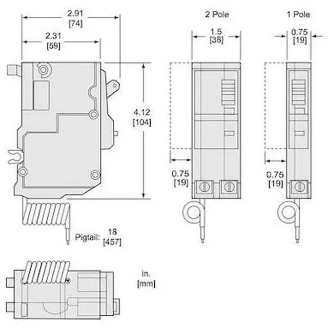Main image of SQUARE D QO230GFI Miniature Circuit Breaker, QO Series, 30A, 2 Pole, 120/240V