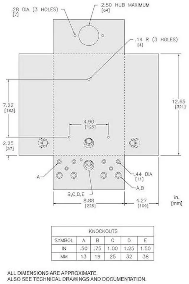 Alt view image 5 of 5 - Load Center, Main Lug, 100 Amps, 120/240VAC Voltage, Number of Spaces: 6