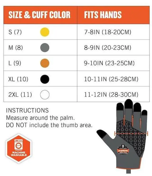 Alt view image 7 of 7 - Ergodyne 18025 ProFlex 7040 ANSI A4 CR Food Grade Gloves - EN388: 2X4XD - Reversible - 11" Long - X-Large - Lime - 144 Pairs/Carton