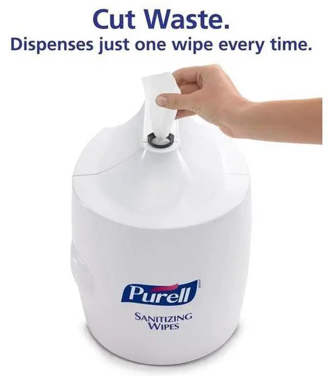 Alt view image 7 of 9 - Purell 9019-01 Hand Sanitizer Wipes Wall Mount Dispenser