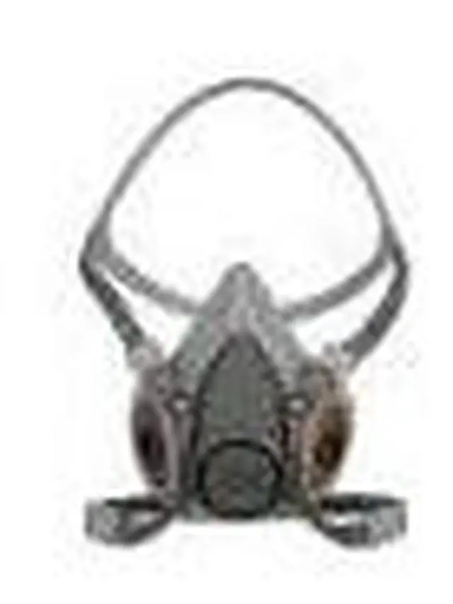 Alt view image 2 of 12 - 3M Half Facepiece Reusable Respirator 6200, Gases, Vapors, Dust, Paint, Cleaning, Grinding, Sawing, Sanding, Welding, Medium