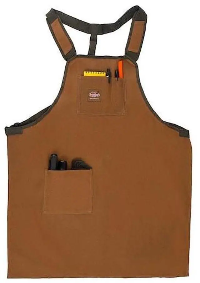 Alt view image 3 of 14 - BUCKET BOSS 80300 Tool Apron, Tool Apron, Brown, Canvas, 3 Pockets