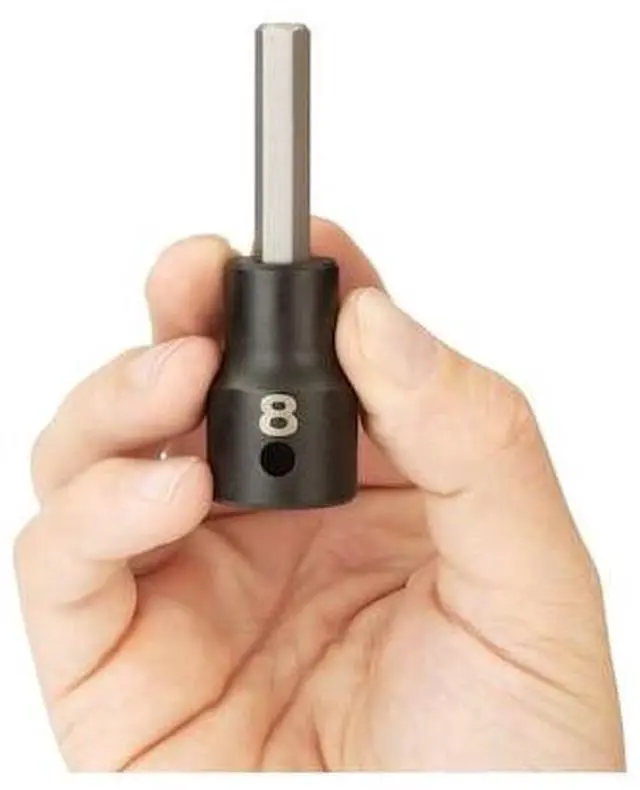 Alt view image 2 of 3 - TEKTON SIB23208 1/2 Inch Drive x 8 mm Hex Impact Bit Socket