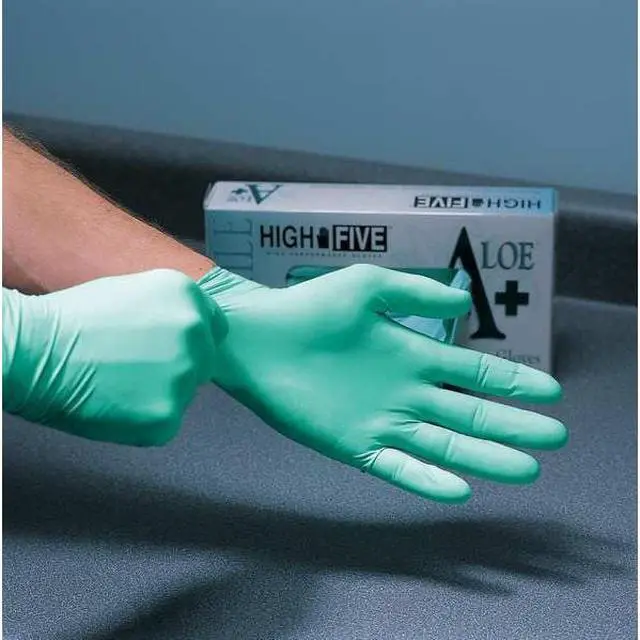 Alt view image 2 of 4 - ANSELL N642 N64, Disposable Gloves, 3.5 mil Palm, Nitrile, Powder-Free, M (8),