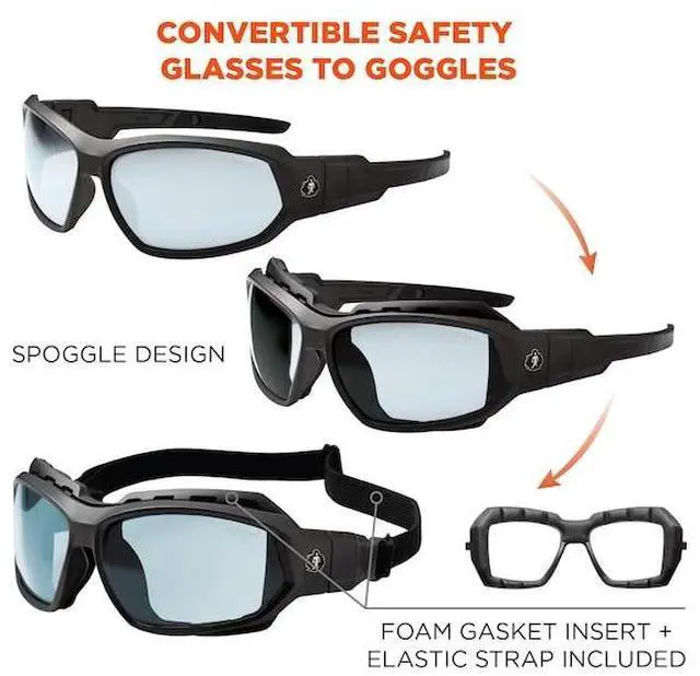 Main image of ERGODYNE LOKI-AFAS LOKI, Safety Glasses, Anti-Fog, Indoor/Outdoor Lens, Matte