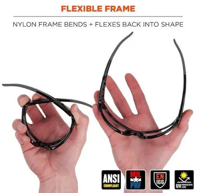 Alt view image 3 of 6 - ERGODYNE LOKI-AFAS LOKI, Safety Glasses, Anti-Fog, Indoor/Outdoor Lens, Matte