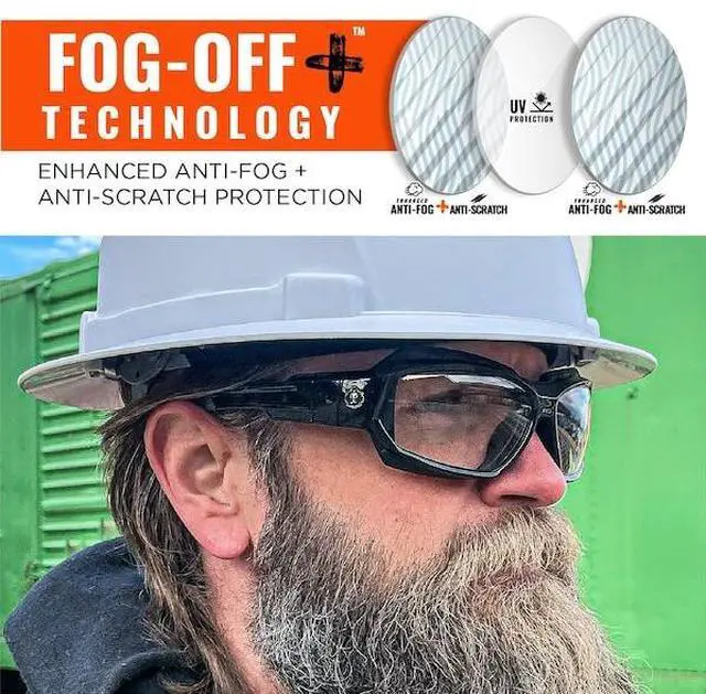 Alt view image 5 of 6 - ERGODYNE LOKI-AFAS LOKI, Safety Glasses, Anti-Fog, Indoor/Outdoor Lens, Matte