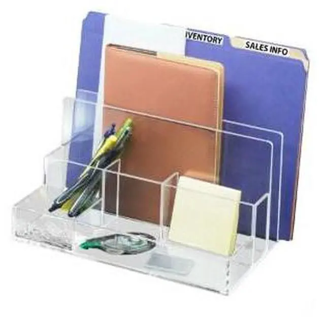 Alt view image 5 of 5 - KANTEK AD-245 Acrylic File Sorter/ Desk Organizer