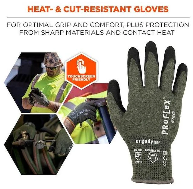 Alt view image 5 of 6 - ERGODYNE 7042 Glove,A4,Aramid Fiber Knit,M,PR