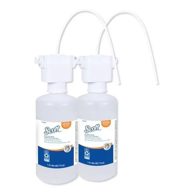 Alt view image 4 of 5 - SCOTT 11279 Control Antimicrobial Foam Skin Cleanser, Unscented, 1500mL Rfl, PK2