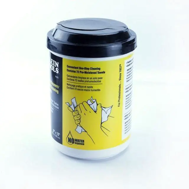 Main image of KLEIN TOOLS 51425 Klein Kleaners Hand Cleaning Towels, 72 Towels Per Container,