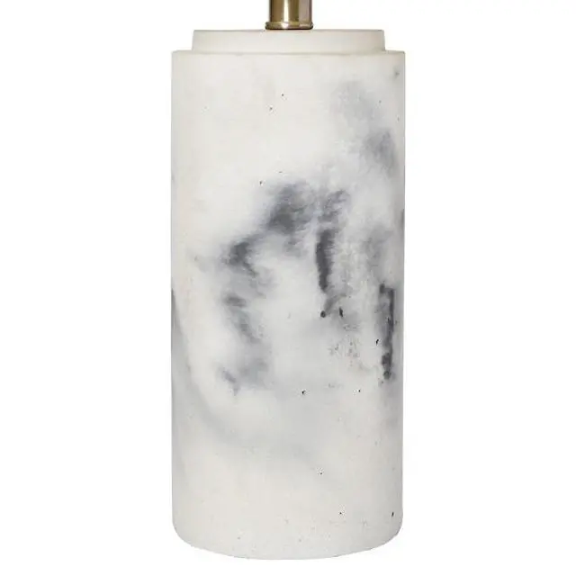 Alt view image 9 of 12 - Lalia Home Marbleized Table Lamp with White Fabric Shade,  White