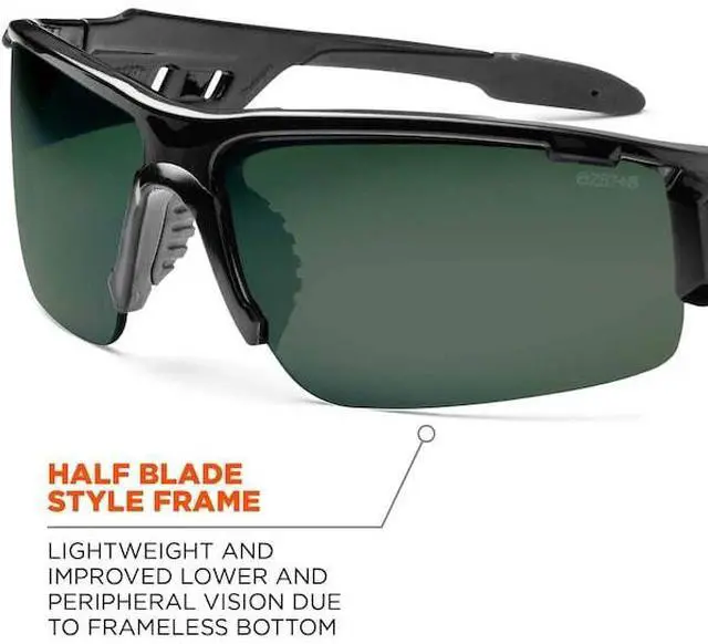 Alt view image 3 of 4 - ERGODYNE DAGR-PZ DAGR-PZ, Safety Glasses, Uncoated, G15 Lens, Black Frame,
