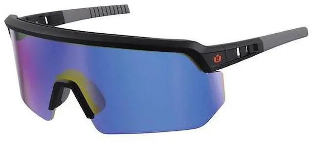 Main image of ERGODYNE AEGIR-MI AEGIR-MI, Safety Glasses, Blue Mirror Lens, Matte Black
