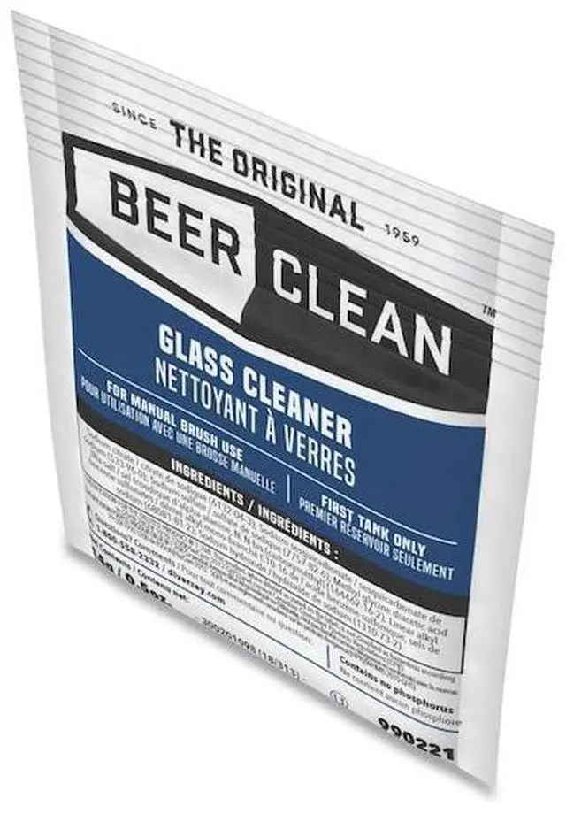 Alt view image 4 of 4 - DIVERSEY 990221 Beer Clean Glass Cleaner, Powder, .5oz Packet, PK100