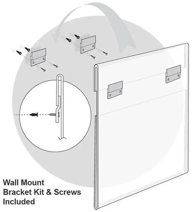 Alt view image 2 of 2 - AZAR DISPLAYS 182739 22"W x 17"H Wall Mounted Poster Frame. Mounting Hardware