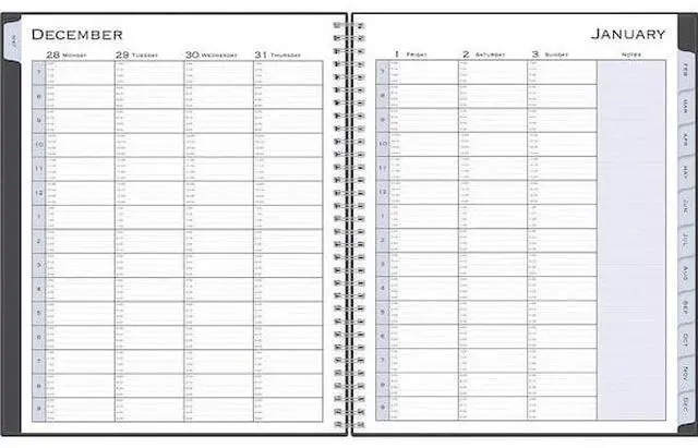 Main image of BLUE SKY 100009 Passages Appointment Planner, 11 x 8.5, Charcoal Cover,